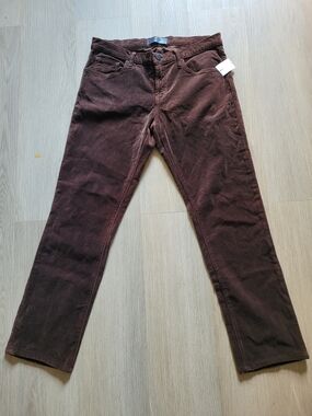 J Brand Men's Corduroy Pants in Dark Brown Size: 32